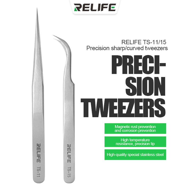 Electronics Repair Tool Kit - RELIFE TS-11 TS-15 Precision Curved Straight