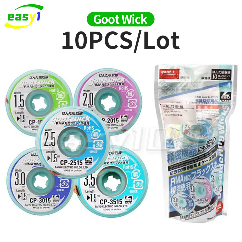 Solder Wick Braid - Original Goot Wick Soldering Wick Braided