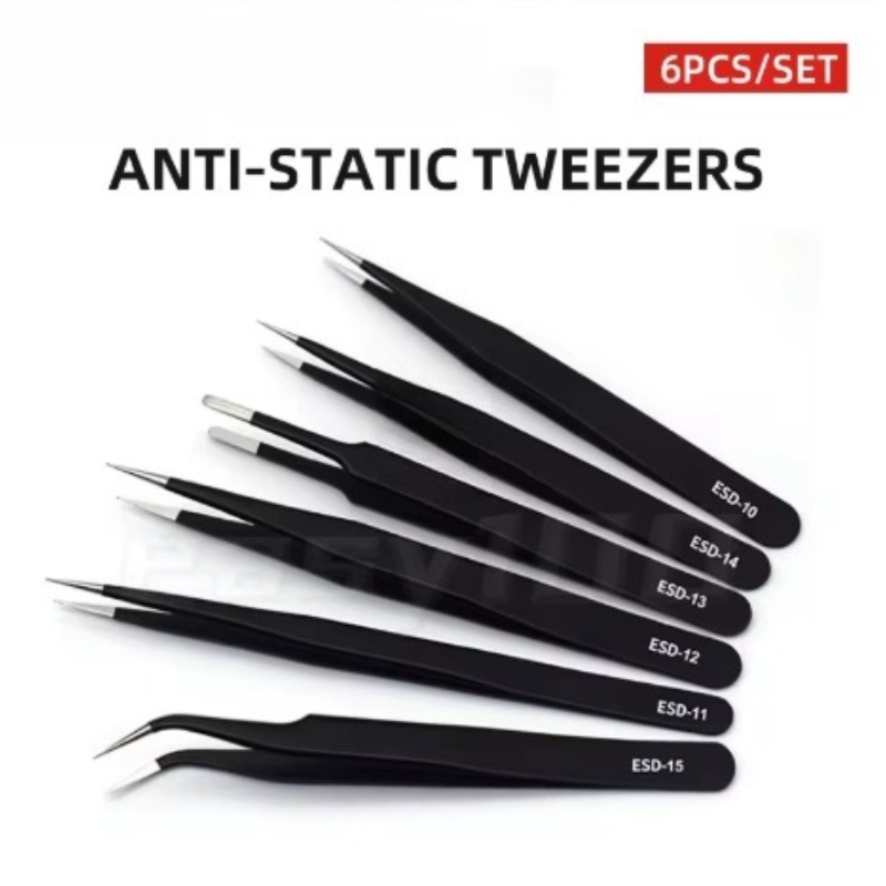 6pcs Precision Tweezers Set ES - Electronics Repair Tool Kit review and price