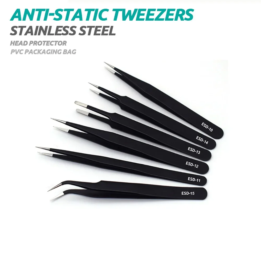 6pcs Precision Tweezers Set ES - Electronics Repair Tool Kit review and price