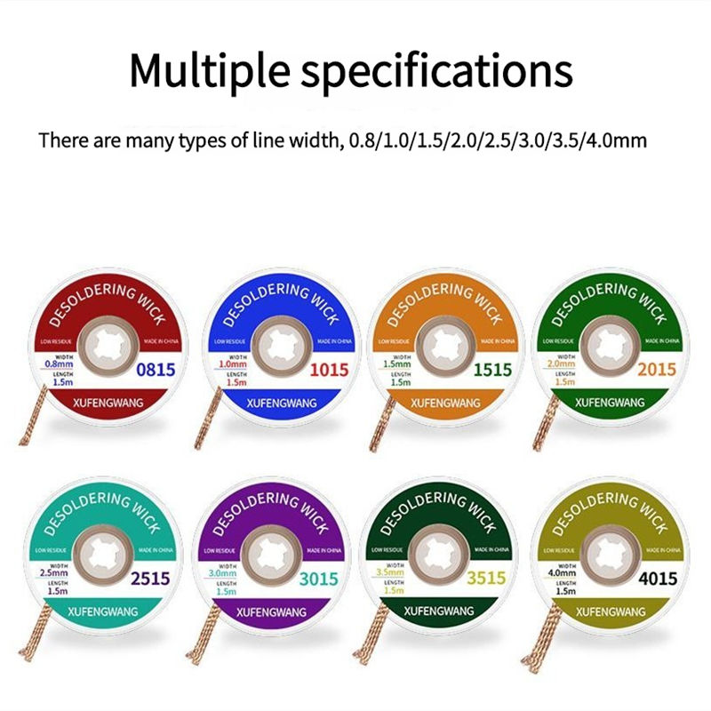 0.8-4mm 1.5M Desoldering Braid - Solder Wick Braid review and price