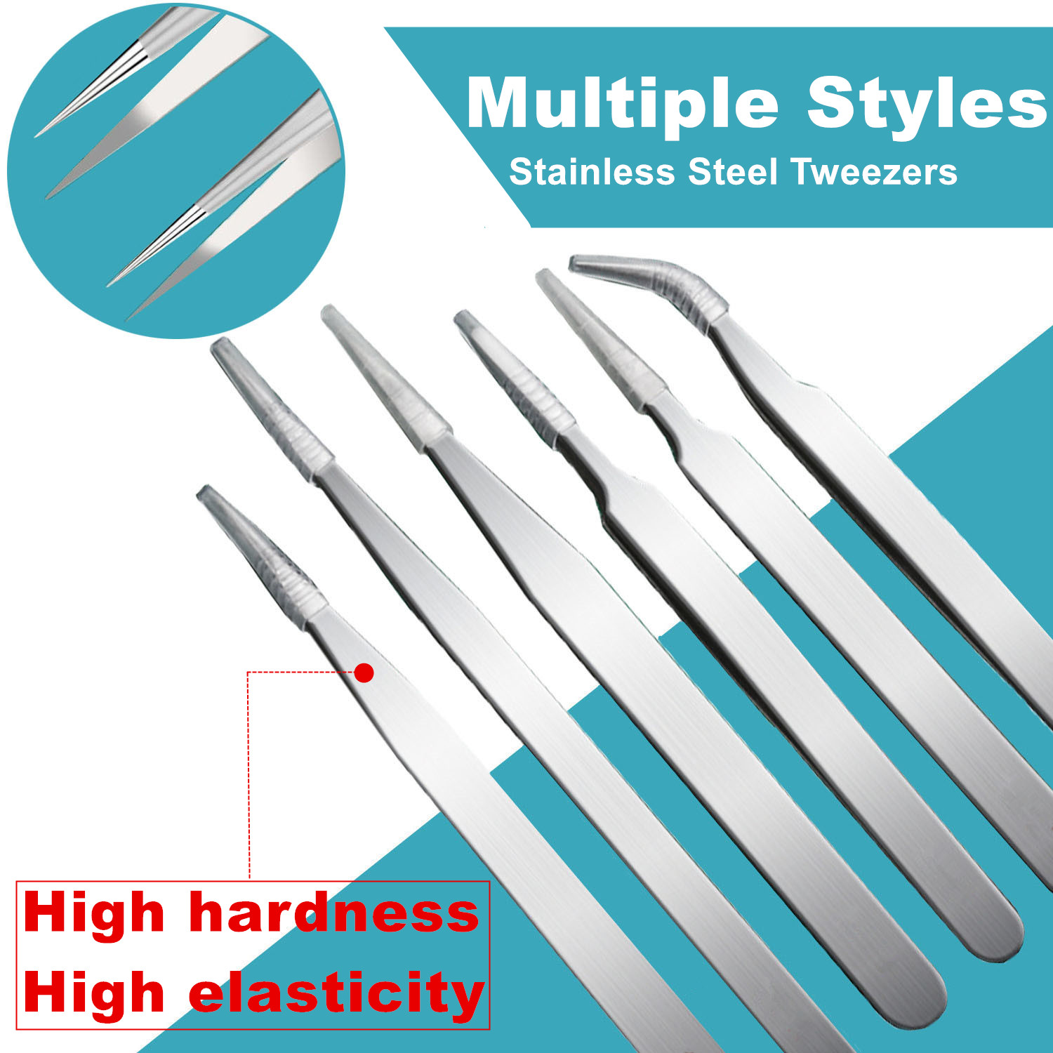 10 Pcs Tweezers Set Bag Stainl - Electronics Repair Tool Kit review and price